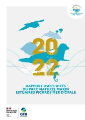 Couverture du rapport d'activités 2022 du Parc naturel marin